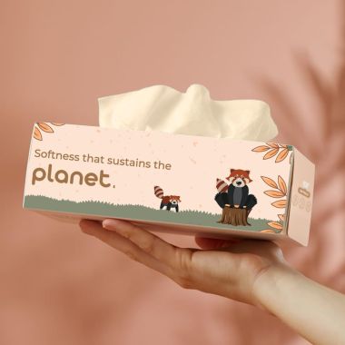 Amwoodo: Bamboo Facial Tissue | Soft & Highly Absorbent | 2-Ply | 200 Pulls Per Pack | Pack of 2