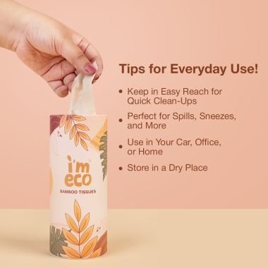 Amwoodo: Bamboo Car Tissue | 50 Pulls Per Pack | Pack of 2