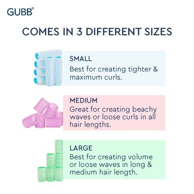 GUBB: Hair Rollers Large -6Pcs