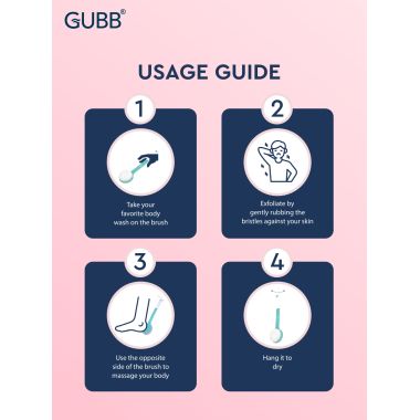 GUBB: Bath Brush With Long Handle
