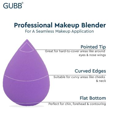 GUBB: Beauty Blender Assorted Pack 4 Pcs (Purple)