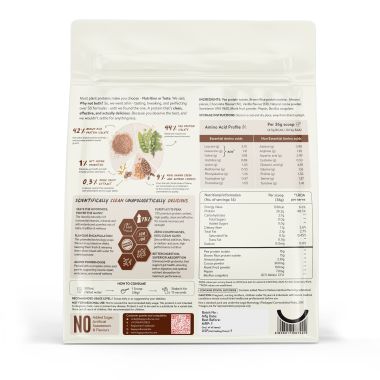 Happy Cultures: 26g Tastiest Plant Protein| Chocolate (Ghana Cocoa) & Almond Chunks  - 505g