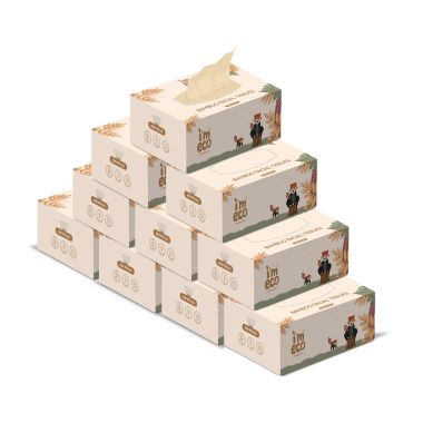 Bamboo Facial Tissue | Soft & Highly Absorbent | 2-Ply | 200 Pulls Per Pack |...