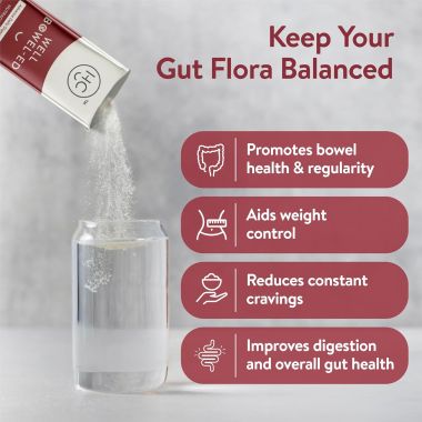 Happy Cultures: Well Bowel-ed Advanced Unique Blend of 5 Digestive Fiber & Probiotics - 15 Sachets