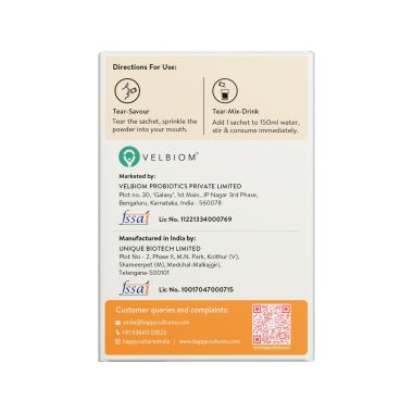Happy Cultures: Leaner You  Probiotics, L-Carnitine & Garcinia Cambogia |  15 Sachets (2g Each)