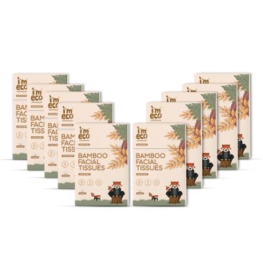 Bamboo Pocket Tissue | Ultra-Soft Travel Friendly Facial Wipe | 10 Pulls Per...