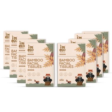 Bamboo Pocket Tissue | Ultra-Soft Travel Friendly Facial Wipe | 10 Pulls Per...