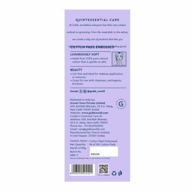 GUBB: Cotton Pads Embossed 100S
