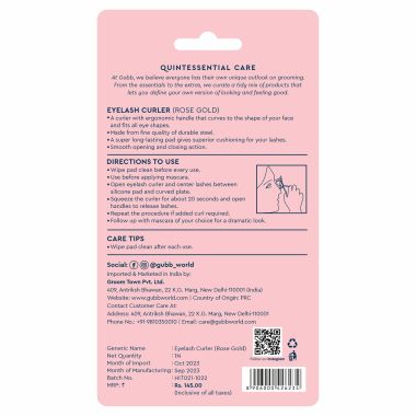 GUBB: Eyelash Curler Rose Gold Color