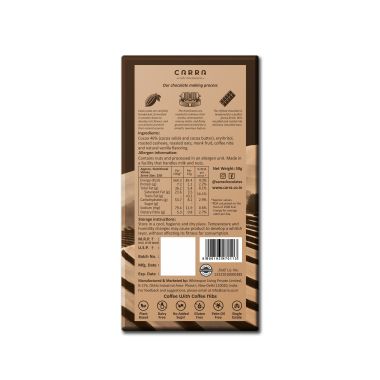 Carra: Coffee with coffee nibs 50gm each