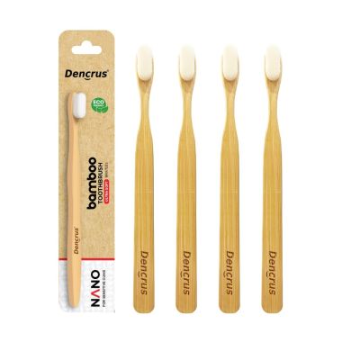 Nano bamboo Toothbrush | 100% Natural Bamboo Toothbrush | Pack of 4
