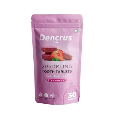 Tooth Tablets | STRAWBERRY Flavour  | 30 Tablets