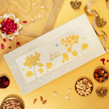Nutty Gritties: Platinum Roasted Dry Fruits Gift Box - 600gm
