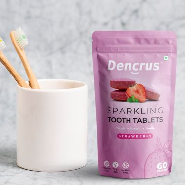 Amwoodo: Tooth Tablets | STRAWBERRY Flavour | 60 Tablets