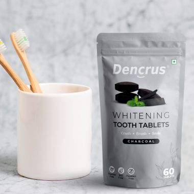 Amwoodo: Tooth Tablets | WHITENING CHARCOAL Flavour| 60 Tablets