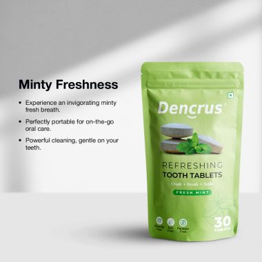 Amwoodo: Tooth Tablets | REFRESHING MINT Flavour | 30 Tablets