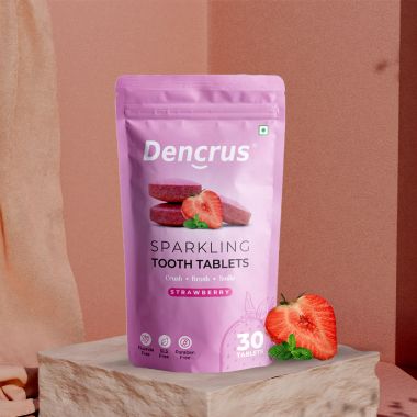 Amwoodo: Tooth Tablets | STRAWBERRY Flavour  | 30 Tablets