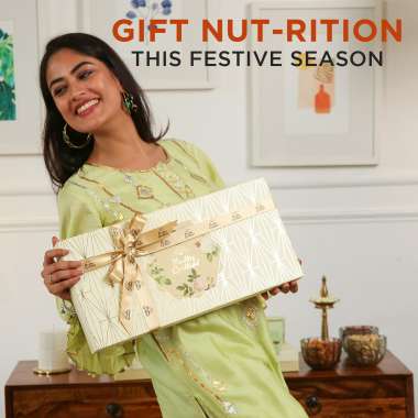 Nutty Gritties: Platinum Hamper Premium Dry Fruits Gift Box 1kg