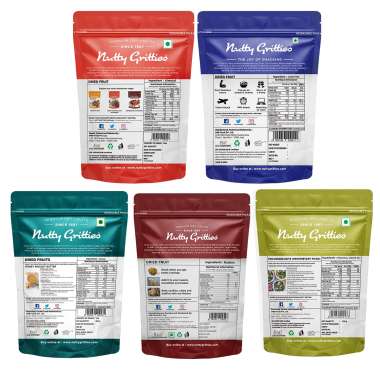 Nutty Gritties: Platinum Hamper Premium Dry Fruits Gift Box 1kg