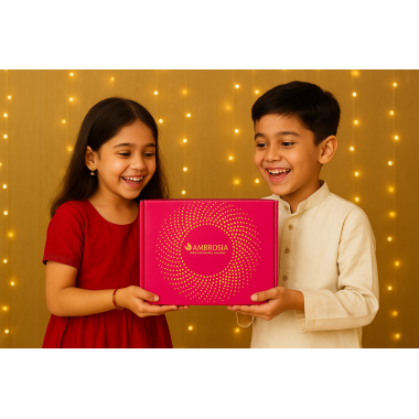Ambrosia: Trail Mixes Delight Rakhi Gift Hamper 320gm (each pack 40gm)