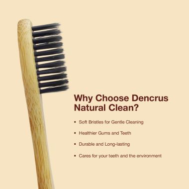 Amwoodo: Natural Clean Bamboo Toothbrush | Charcoal Activated Soft Bristles | Pack of 3