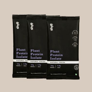 Plant Protein Isolate  Natural Cocoa | 33g (Pack of 3)