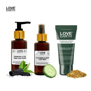 Love Earth: Anti Acne Kit for Oily Acne-Prone Skin - 250gm