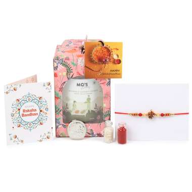 MOS Bakery: Rakhi Pink Single Gift Box Almond cookies