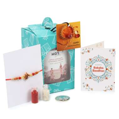 MOS Bakery: Rakhi Green Single Gift Box Apple Cinnamon cookies