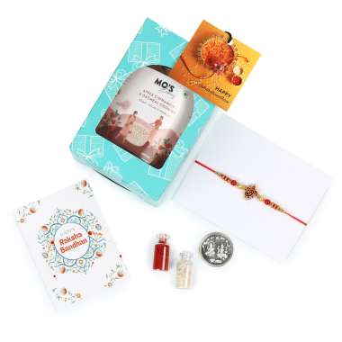 MOS Bakery: Rakhi Green Single Gift Box Apple Cinnamon cookies