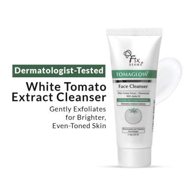 Fixderma: Tomaglow Face Cleanser with White Tomato Extract 4% Niacinamide Skin Brightening face wash 15gm