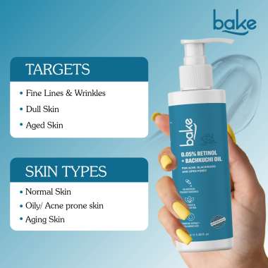 Bake Cosmetics: 0.05% Retinol Face Wash for Acne ,Blackheads & Open Pores for Men & Women