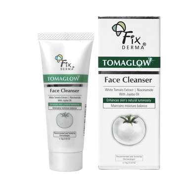 Fixderma: Tomaglow Face Cleanser with White Tomato Extract 4% Niacinamide Skin Brightening face wash 15gm