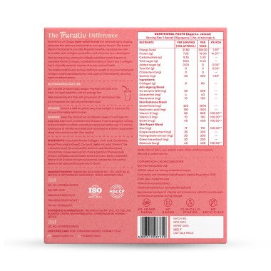 TruNativ: Advanced Collagen Powder- Lychee Coconut (10g x 6 Sachets)