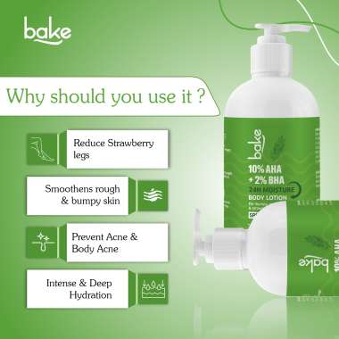Bake Cosmetics: 10% AHA + 2% BHA Body Lotion SPF 30 PA+++