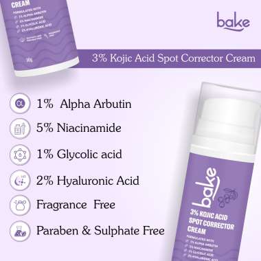 Bake Cosmetics: 3% Kojic Acid Spot Corrector Cream 30ml
