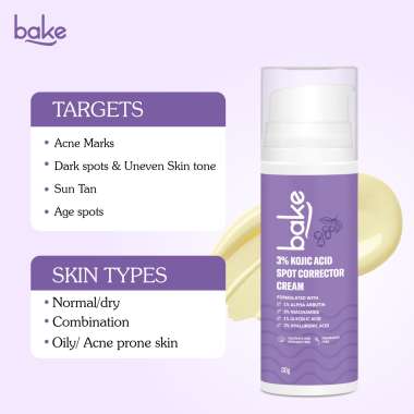 Bake Cosmetics: 3% Kojic Acid Spot Corrector Cream 30ml