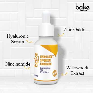 Bake Cosmetics: 2% Hyaluronic Acid Sunscreen Serum with SPF 50 PA+++