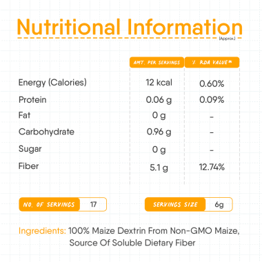 TruNativ: Everyday Fiber| Enhances Digestive Health- Unflavored - 100 gm