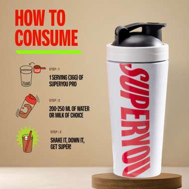 SuperYou: Pro Fermented Yeast Protein (Pack of 8) | 24gm Protein| Chocolate | PDCAAS of 1 - 1kg
