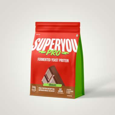 SuperYou: Pro Fermented Yeast Protein | 24gm Protein| Chocolate | PDCAAS of 1 - 1kg