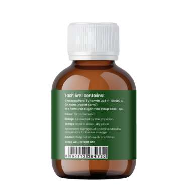Vlado's Himalayan Organics: Vitamin D3 60000 IU Shots | Cholecalciferol Vitamin D3 60000 IU Supplement   5ml Each bottle - Orange Flavour - (Pack of 8) 