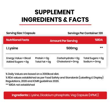 Vlado's Himalayan Organics: L-Glycine 500mg Supplement I Supports Healthy Sleep -120 Veg Capsules