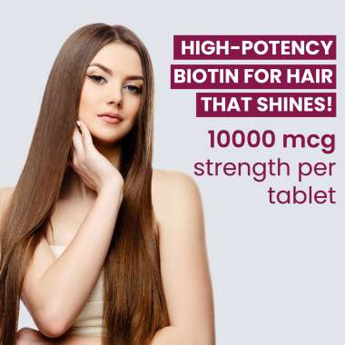 Vlado's Himalayan Organics: Biotin 10000Mcg High Potency For Healthy Hair And Skin - 120 Tablets