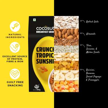 Cocosutra: Crunchy Tropical Sunshine Granola - 300gm