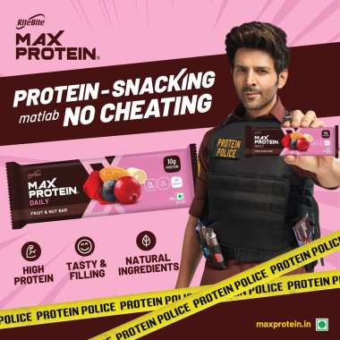 RiteBite Max Protein: Special Offer -Daily Fruit & Nut Bar Pack of 4  - 50gm