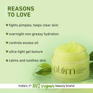 Plum: Green Tea Renewed Clarity Night Gel - Mini  15ml