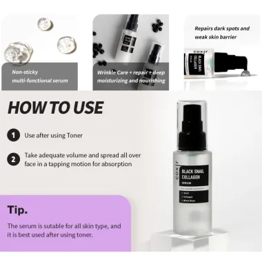 Coxir: Black Snail Collagen Serum 50ml