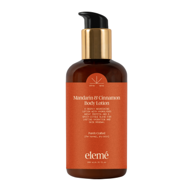 Eleme: Mandarin & Cinnamon Body Lotion with Lactic Acid & Hydrolysed Wheat Protein