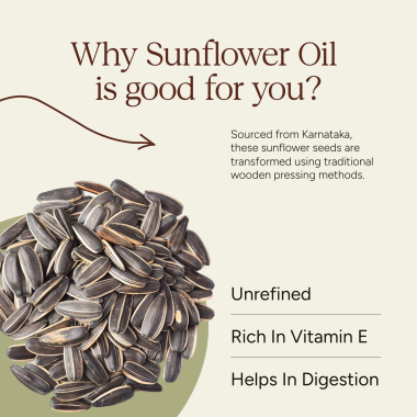 Soil Origin: Wood Pressed Sunflower Oil  1L